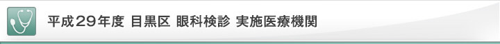 平成24年度 目黒区 眼科検診 実施医療機関