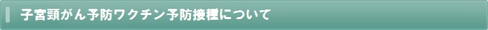 子宮頸がん予防ワクチン予防接種について